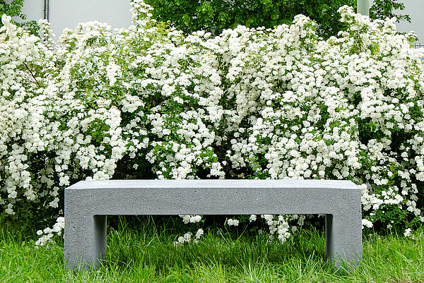 A concrete bench produced by BNB