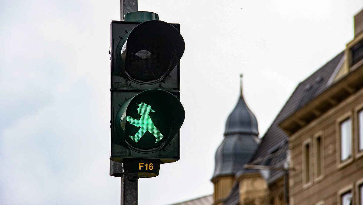Green means go – the Berlin Ampelmännchen has become something of an icon.