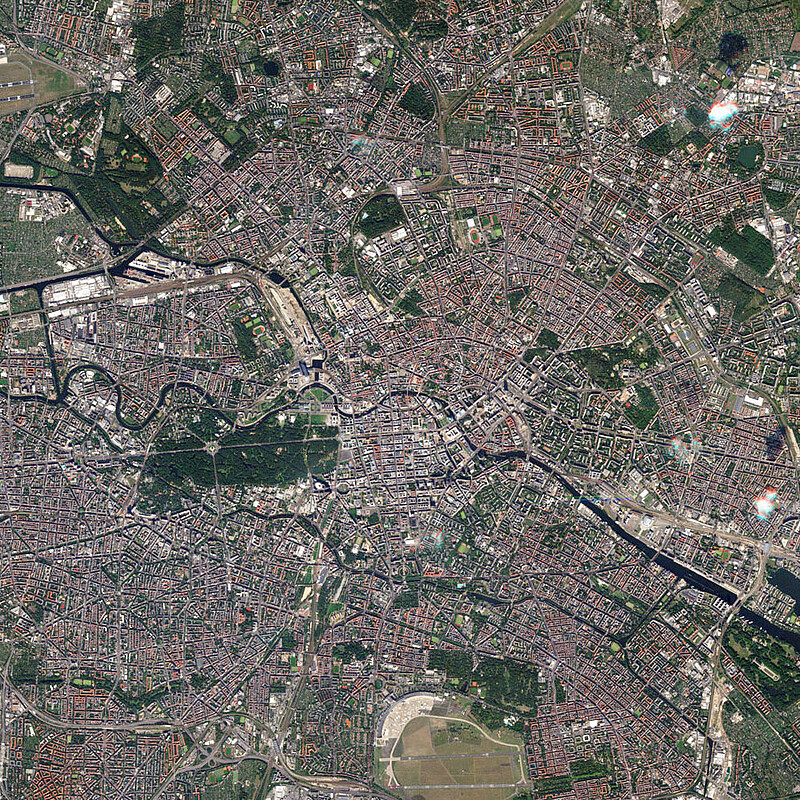 Berlin, Photo, Satellite, City, Space