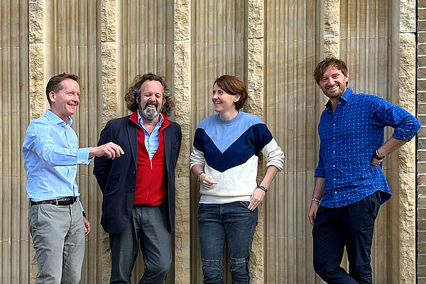 Manager and founders of Cambridge venture builder Carbon Thirteen, Jonathan Cumming, Dr Chris Coleridge, Dr Nicky Dee, and Michael Langguth.