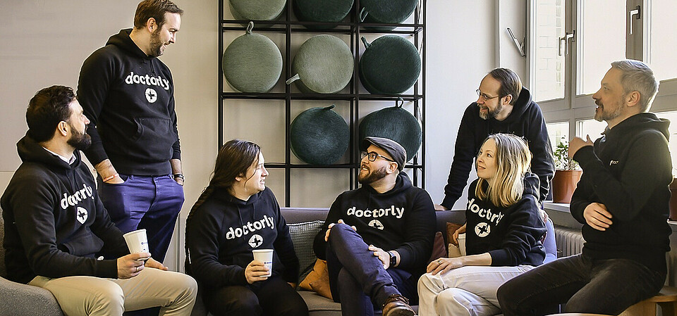 The doctorly management team – hoodies are the new scrubs