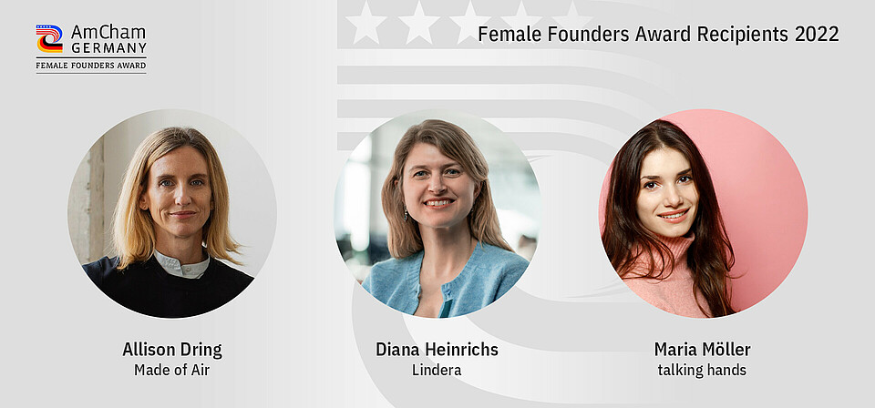 Three successful founders won last year’s Female Founders Award. Nominations for this year’s award are open.