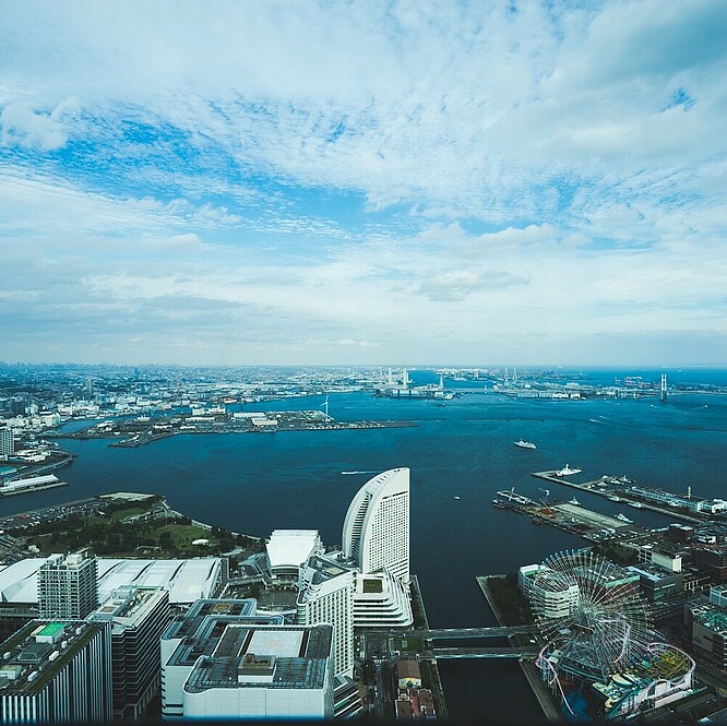 bird's eye view Yokohama