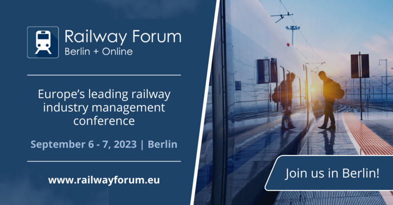 Banner Railway Forum Berlin 2023