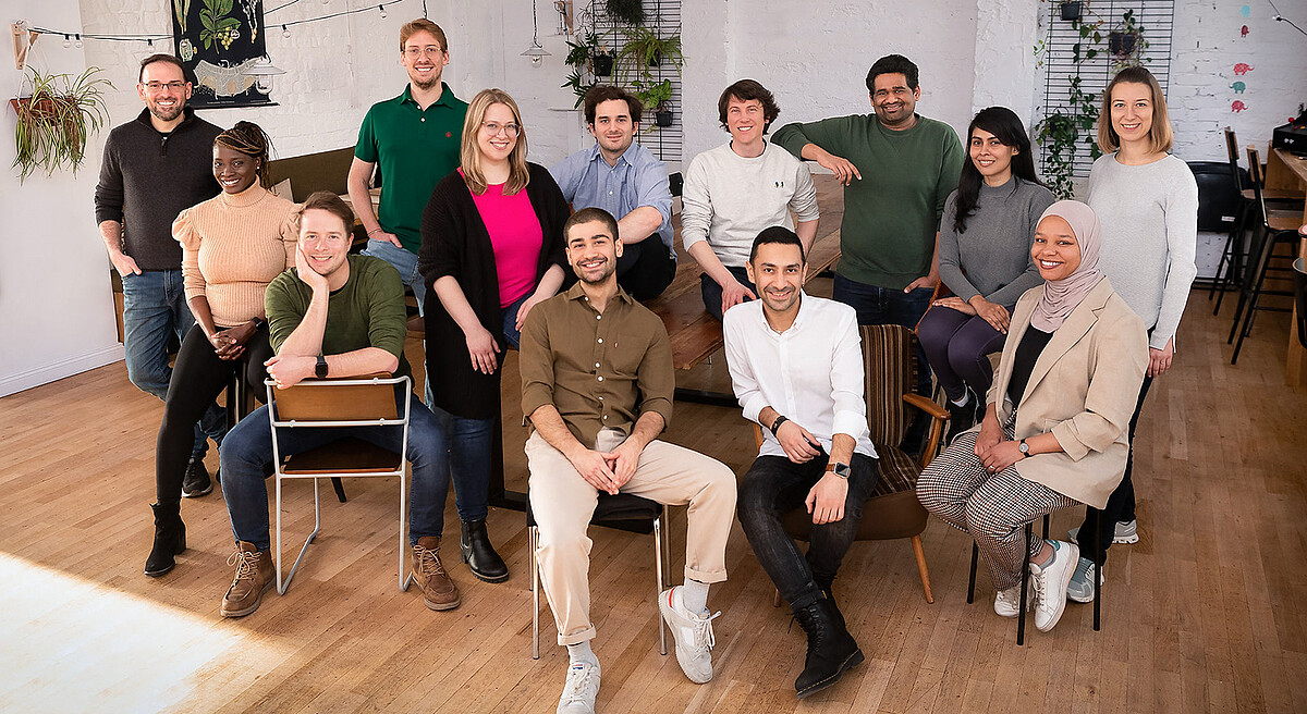 The ecoLocked team, including founders Mario Schmitt, Micheil Gordon and Steff Gerhart