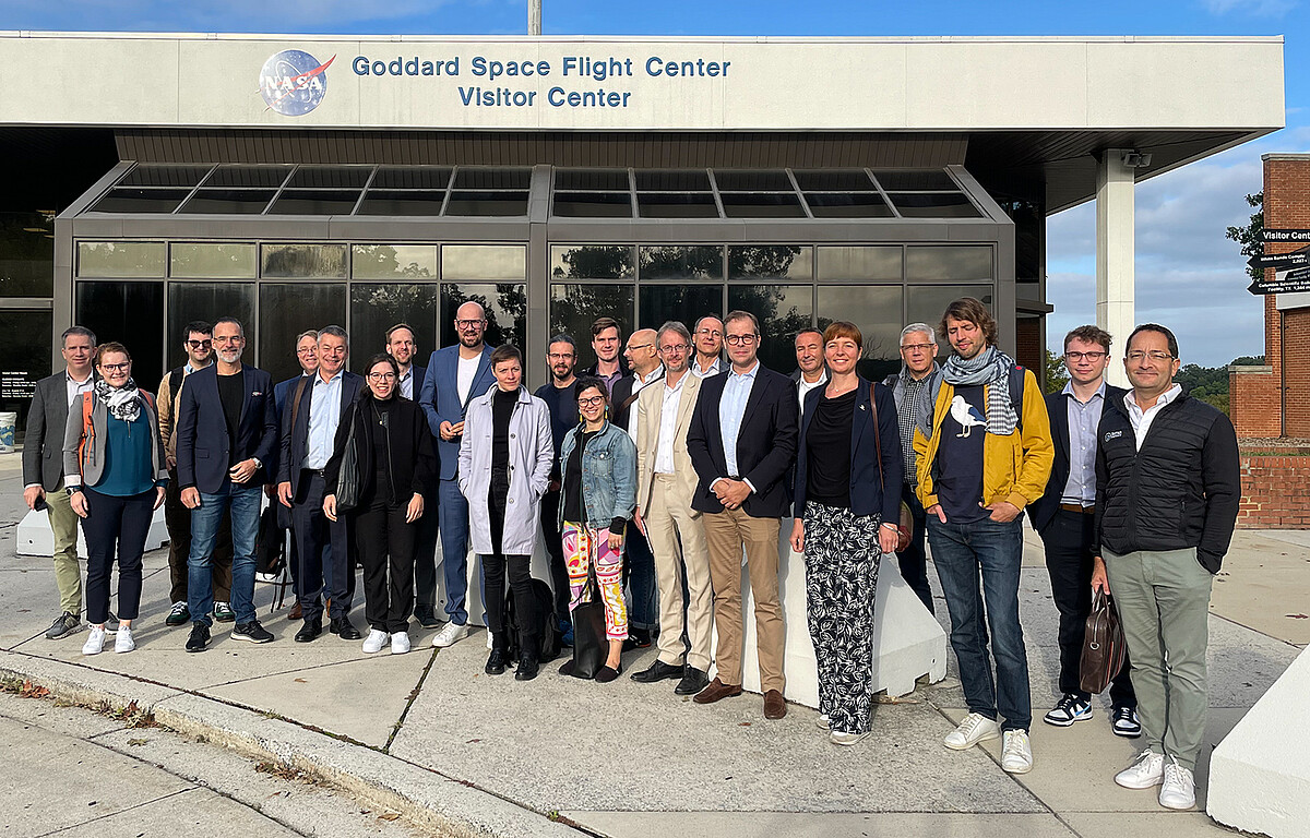 The BERLIN QUANTUM delegation stateside, at Nasa’s Goddard Space Flight Center